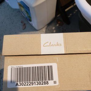 Clarks Navy Flat Navy size 10